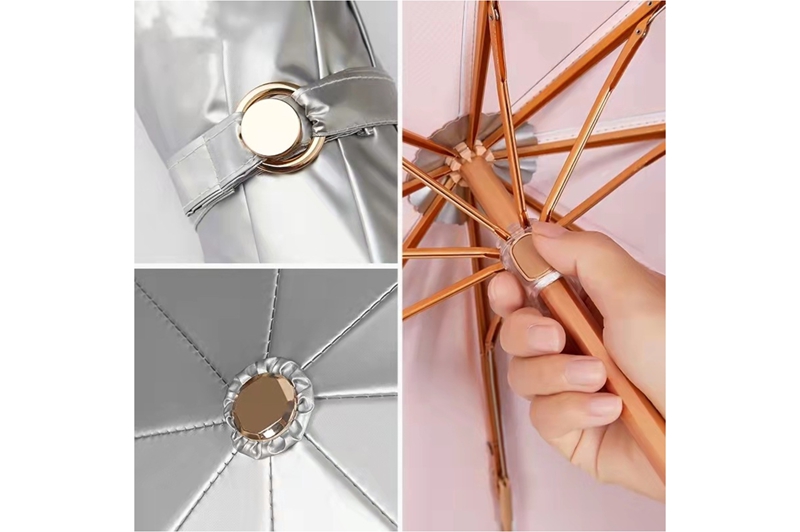 钛银黑胶伞 YK-SJSD101